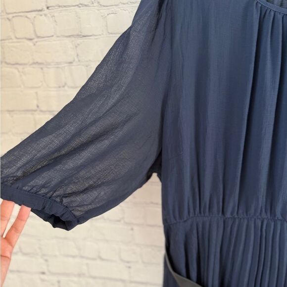 City Chic Women's Plus Size Love Pleat Elbow Sleeve Round Neckline Dress XXL - Picture 5 of 12